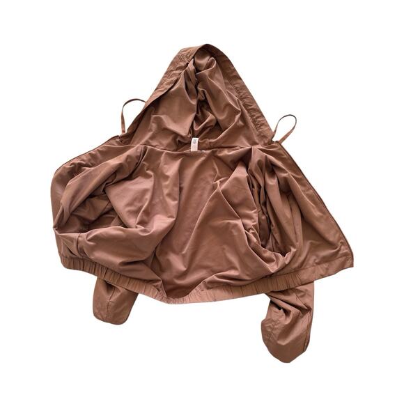 Victoria’s Secret Parachute Jacket Womens XL Slouchy Cropped Brown Bronze - Picture 4 of 16